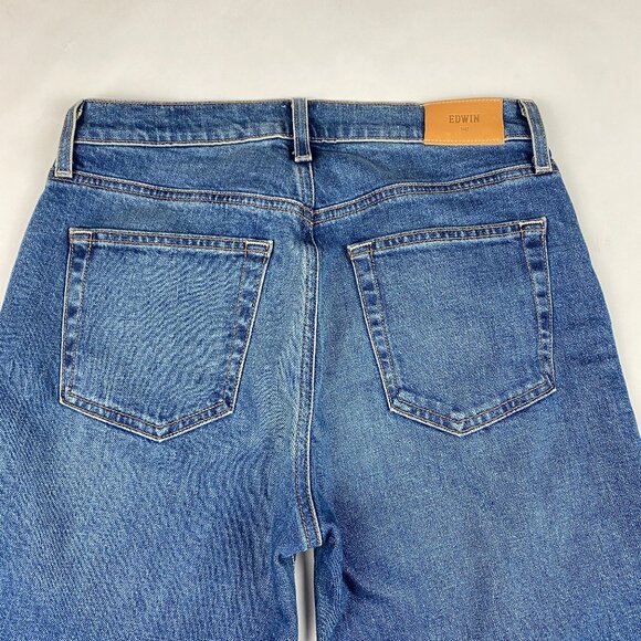 Edwin Marli Wide Leg Jeans Women's Size 27 - Blue Denim - Picture 4 of 14